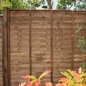 Garden fencing errected by handyman