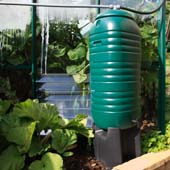 Water butts installed with rainwater collection by handyman